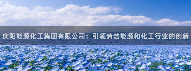 球盟会app最新地址在哪找：庆阳能源化工集团有限公司：引领清