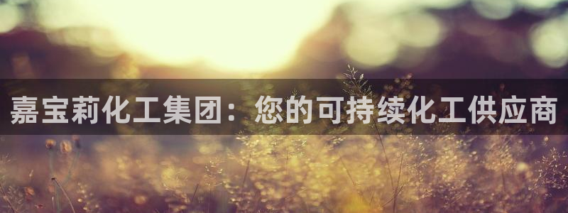 球盟会贴吧：嘉宝莉化工集团：您的可持续化工供应商