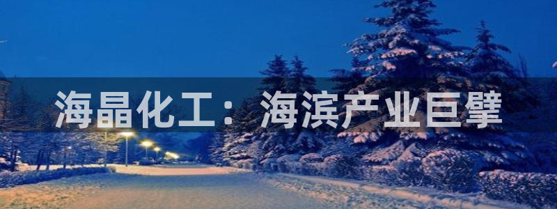 球盟会在线登录：海晶化工：海滨产业巨擘
