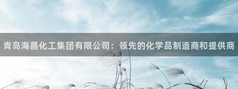球盟会官方网址入口：青岛海晶化工集团有限公司：领先的化学品制