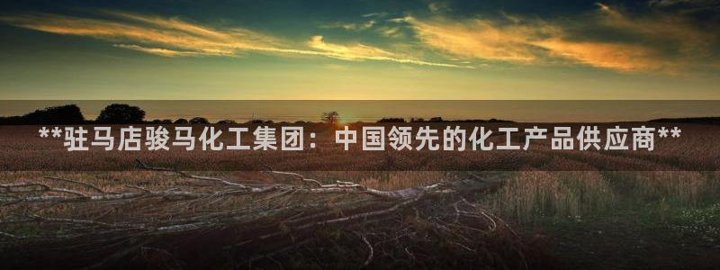 球盟会qm9：**驻马店骏马化工集团：中国领先的化工产品供应