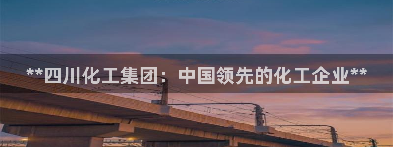 球盟会qmh网址：**四川化工集团：中国领先的化工企业**