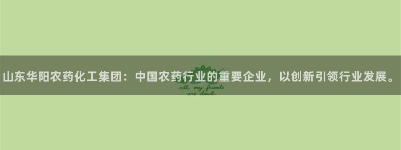 球盟会app网址多少：山东华阳农药化工集团：中国农药行业的重