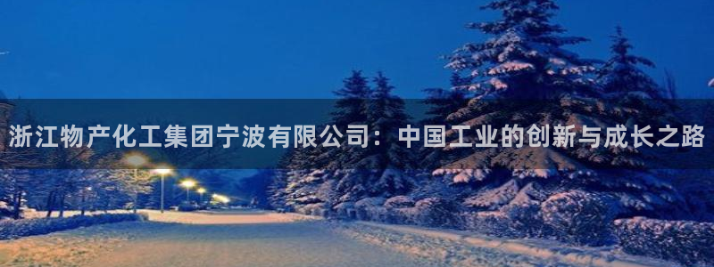 球盟会app最新地址下载：浙江物产化工集团宁波有限公司：中国