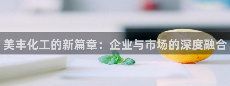 球盟会官方下载：美丰化工的新篇章：企业与市场的深度融合