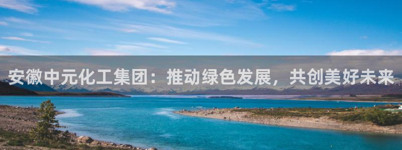 球盟会进不去：安徽中元化工集团：推动绿色发展，共创美好未来