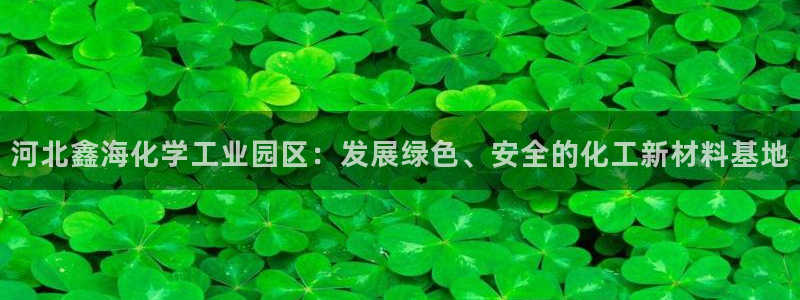球盟会和中欧合作吗：河北鑫海化学工业园区：发展绿色、安全的化