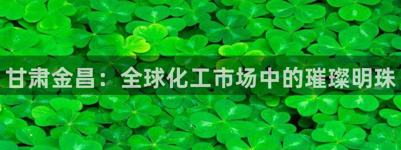 球盟会可靠不：甘肃金昌：全球化工市场中的璀璨明珠